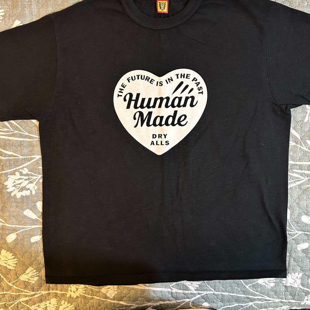 Human Made Black Tee with Heart Graphic NWOT!!! GREAT DEAL!!!